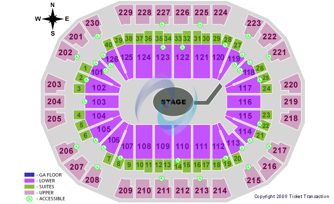 Save Mart Center Center Stage GA Floor Seating Chart