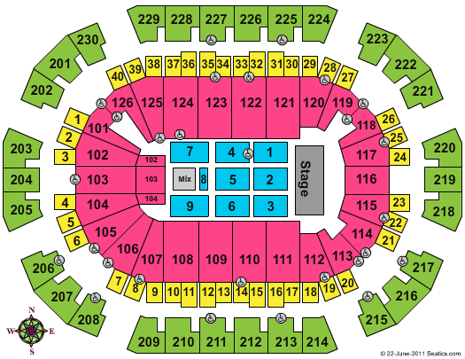 Save Mart Center Michale Buble Seating Chart