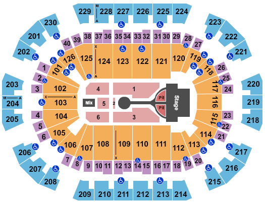 Save Mart Center Michael Buble Seating Chart
