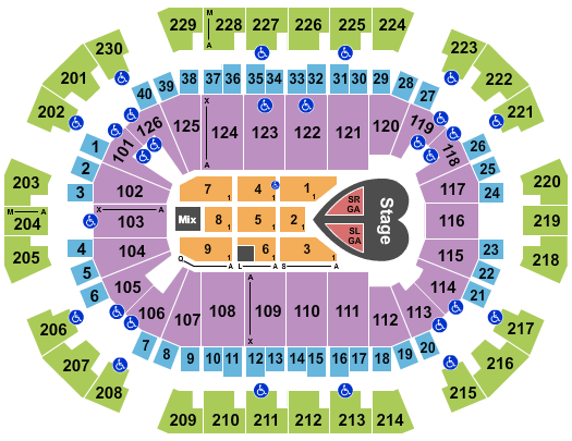 Save Mart Center Pink Seating Chart