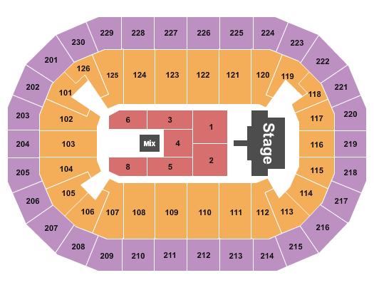 Save Mart Center Santa Fe Klan Seating Chart