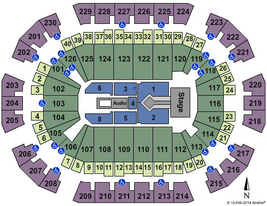 Save Mart Center Skillet and Third Day Seating Chart