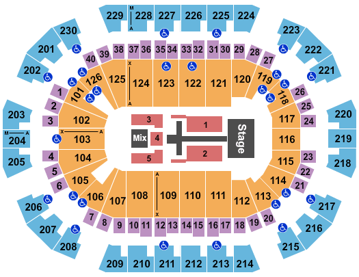 Save Mart Center Seating Chart Rows