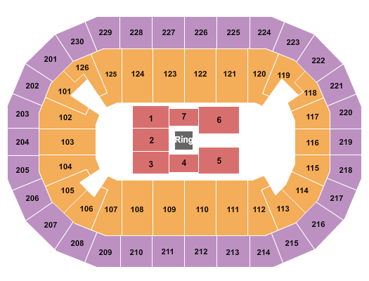 Save Mart Center WWE Seating Chart