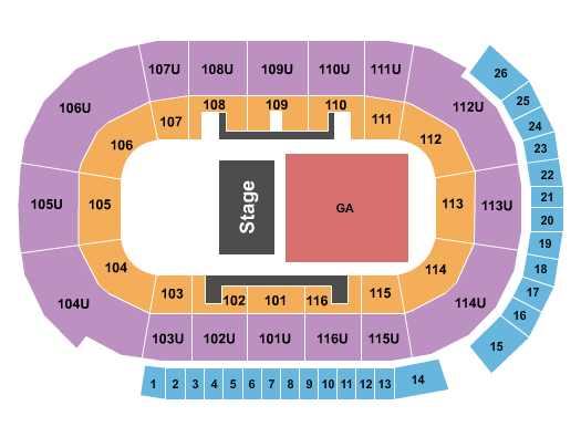 Save On Foods Memorial Centre Quarter House GA Seating Chart