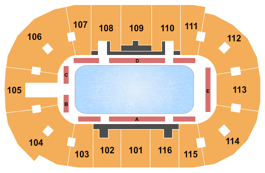 seating chart for Save On Foods Memorial Centre - Stars On Ice - eventticketscenter.com