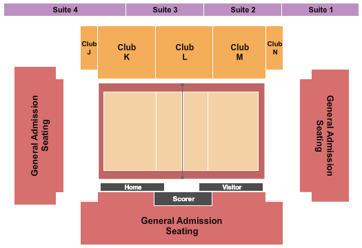 Saville Community Sports Centre Volleyball Seating Chart