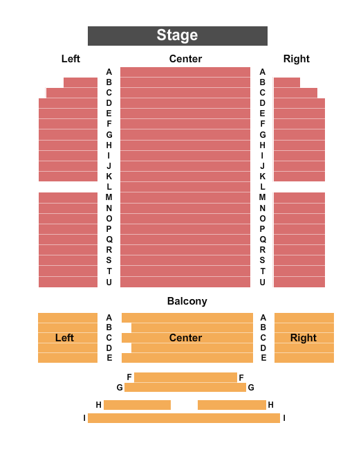 Savoy Theatre - Glace Bay End Stage Seating Chart