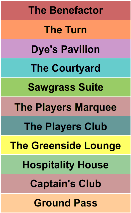 TPC Sawgrass The Players Championship Seating Chart