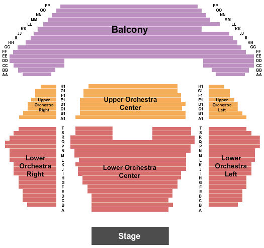 Collins Center For The Arts Seating Chart