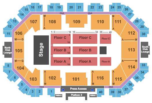 Scheels Arena The Beach Boys Seating Chart