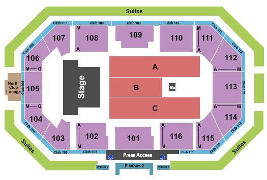 Scheels Arena Endstage-2 Seating Chart