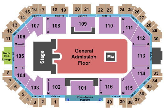 Scheels Arena Ghost- The Band Seating Chart