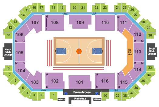 Scheels Arena Basketball Seating Chart