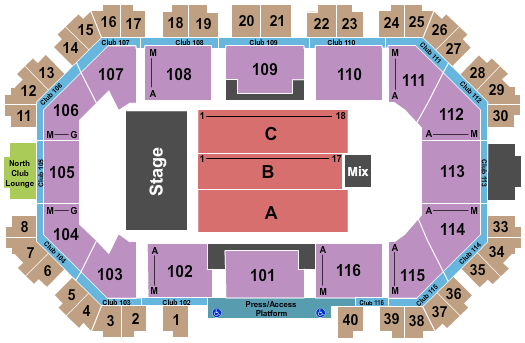 Scheels Arena PJ Mask Seating Chart