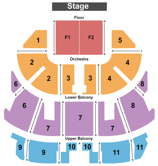 Schiewetz Auditorium at Dayton Masonic Center End Stage Seating Chart