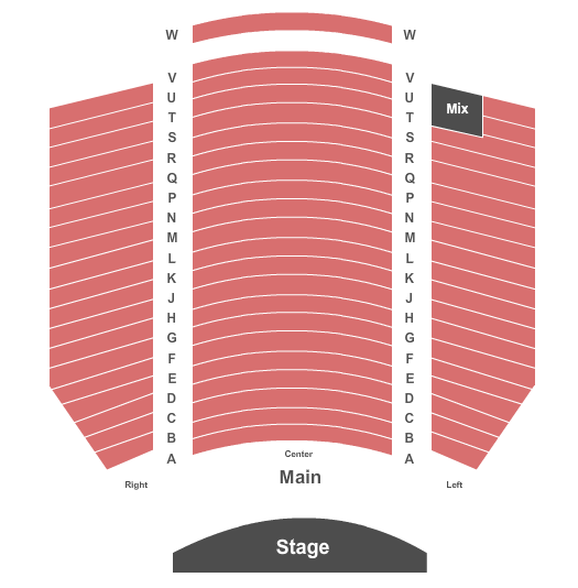 Schoenberg Hall - UCLA End Stage Seating Chart