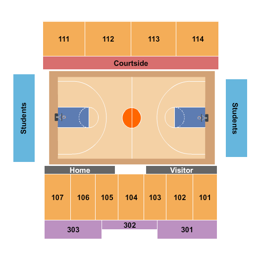 Schoenecker Arena - MN Basketball Seating Chart