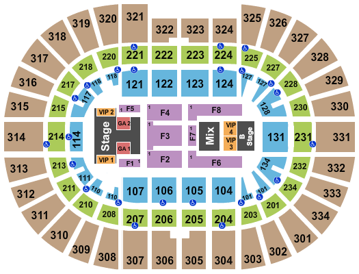 Value City Arena at The Schottenstein Center Demi Lovato Seating Chart