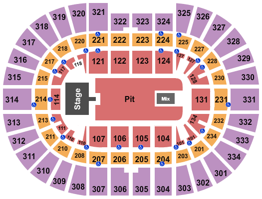 Value City Arena at The Schottenstein Center Endstage Pit Floor Seating Chart