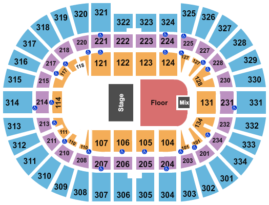 Value City Arena at The Schottenstein Center Half House GA Floor Seating Chart
