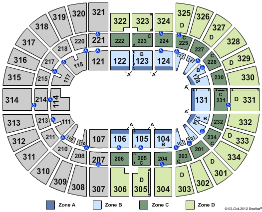 Value City Arena at The Schottenstein Center How to Train Zone Seating Chart