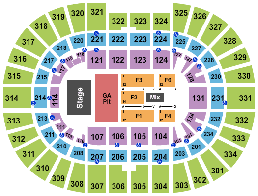 Value City Arena at The Schottenstein Center Kings of Leon Seating Chart