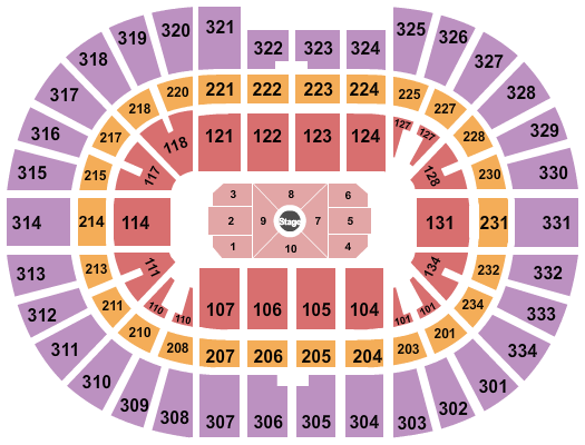 Value City Arena at The Schottenstein Center Center Stage 1 Seating Chart