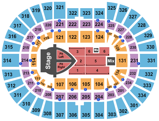 Value City Arena at The Schottenstein Center Pink Seating Chart