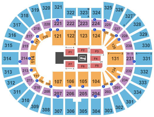 Value City Arena at The Schottenstein Center WWE Seating Chart