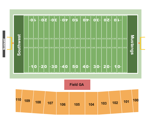 Schwan Regional Events Center End Stage Seating Chart