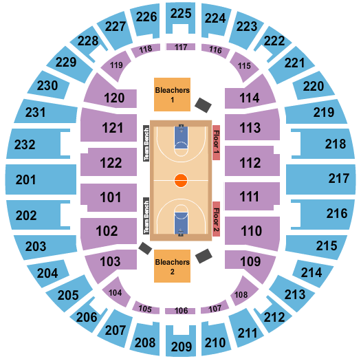 Scope Arena Basketball Seating Chart