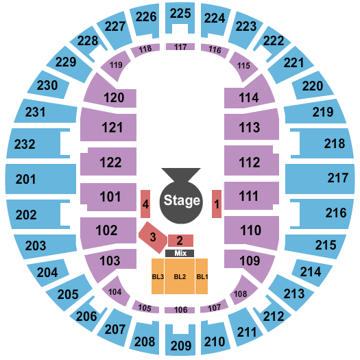 Scope Arena Cirque Ovo Seating Chart
