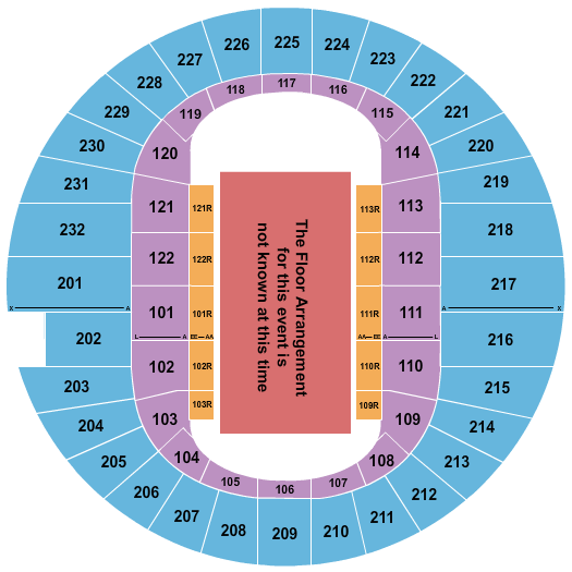 Scope Arena Generic Floor Seating Chart