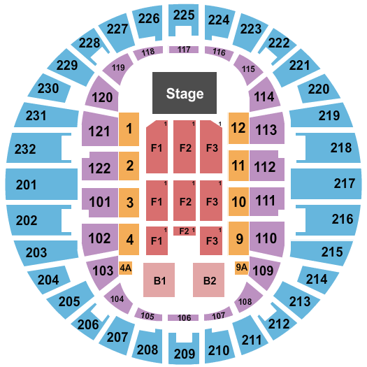 Scope Arena Jim Gaffigan Seating Chart