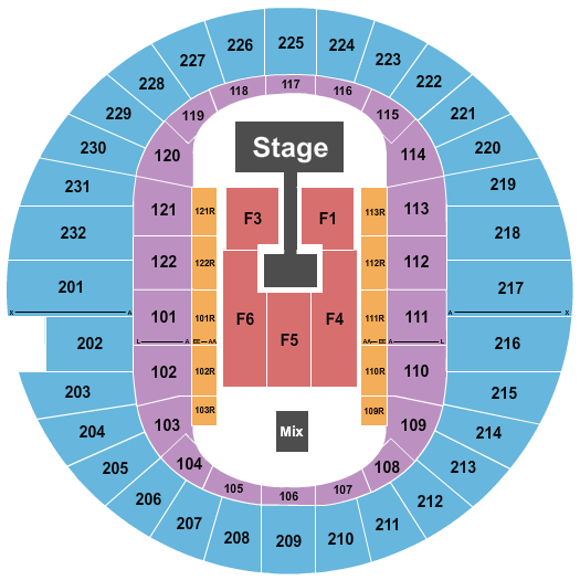 Scope Arena Kirk Franklin Seating Chart