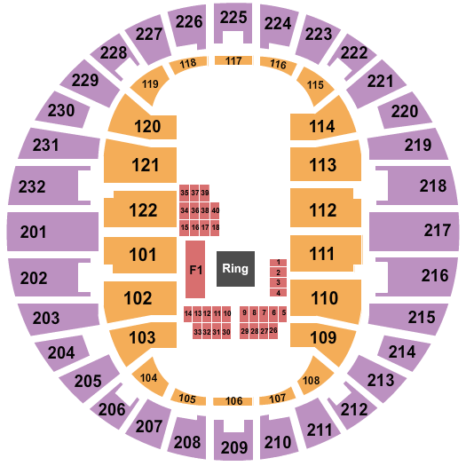 Scope Arena MMA Seating Chart