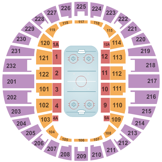 Scope Arena Hockey Seating Chart