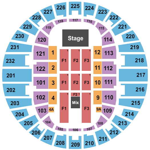 Scope Arena Janet Jackson Seating Chart