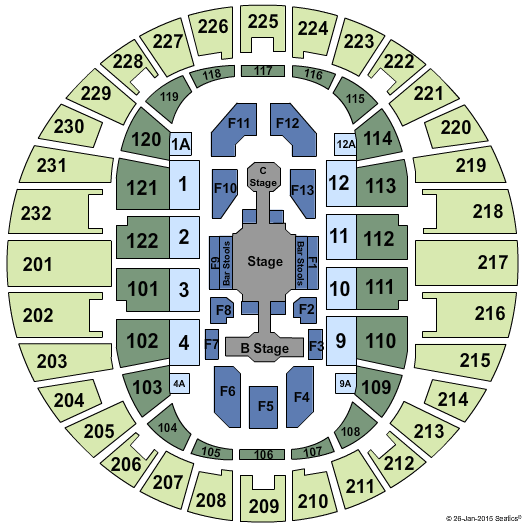 Scope Arena NKOTB Seating Chart