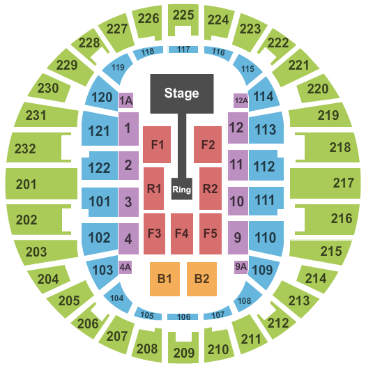 Scope Arena WWE Seating Chart