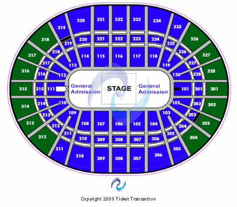 Canadian Tire Centre Center Stage GA Seating Chart