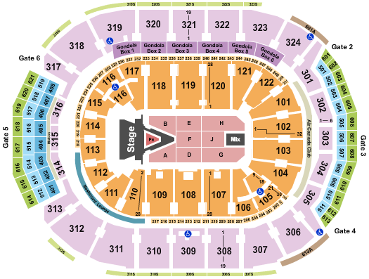 Scotiabank Arena Aerosmith 2023 Seating Chart