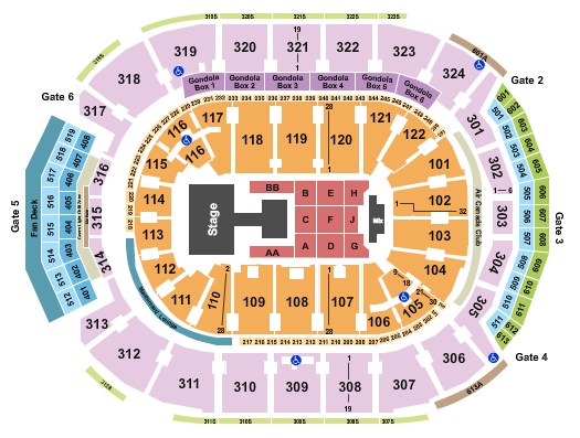 Scotiabank Arena Aespa Seating Chart