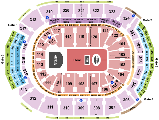 Scotiabank Arena Arcade Fire 2 Seating Chart