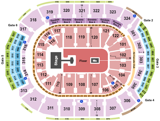 Scotiabank Arena Arkells Seating Chart