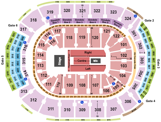 Scotiabank Arena Aventura Seating Chart