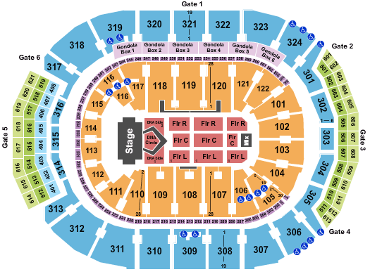 Scotiabank Arena Backstreet Boys Seating Chart