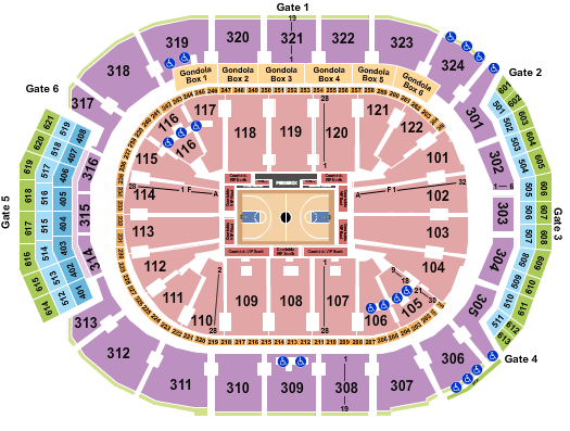 Toronto Raptors vs Charlotte Hornets seating chart at Scotiabank Arena in Toronto, Ontario