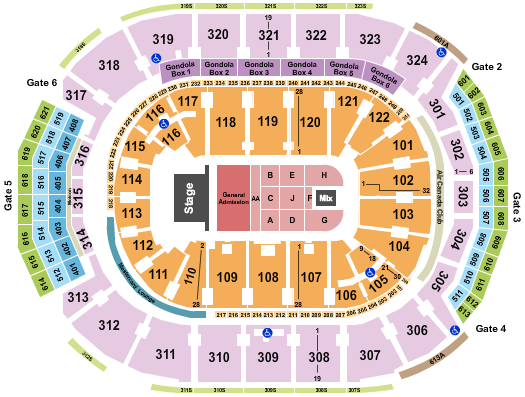 Scotiabank Arena Bruce Springsteen Seating Chart